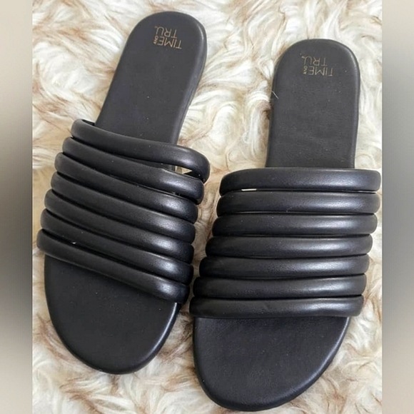 Time And Tru Multi Tubular Women's Slide Sandals Size 7 🌴 - Picture 4 of 4